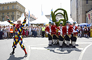 Schäfflertanz beim Festival 500 Jahre beyerisches Reinheitsgebot (©Foto: Ingrid Grossmann)